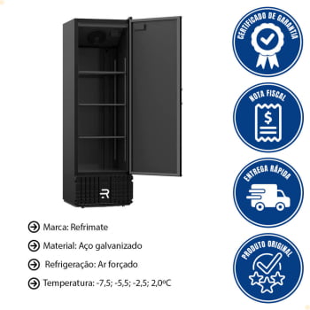 Visa Cooler Cerveja Refrimate 570 Litros 220V Porta Sólida VCCE570PS