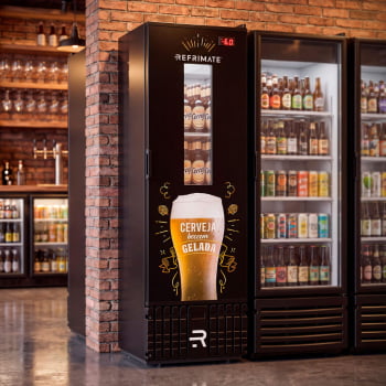Visa Cooler Cerveja Refrimate 570 Litros 220V Porta Com Visor VCCE570PJ