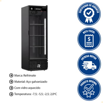 Visa Cooler Cerveja Refrimate 570 Litros 220V Porta de Vidro Energizado VCCE570PVDE
