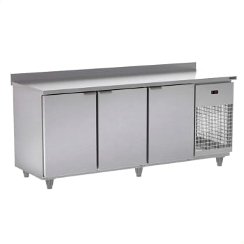 Balcão de Serviço Refrigerado Refrimate 200 cm 3 Portas Em Inox 220V BSR2000 Balcão de Serviço Refrigerado Refrimate 200 cm 3 Portas Em Inox 220V BSR2000
