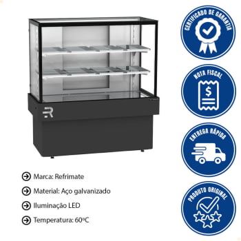 Confeitaria Vanguard Plus Quente Refrimate 110 cm 220V CVPQ 1100
