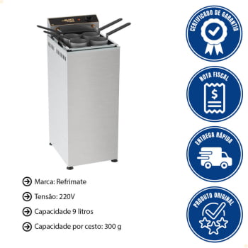 Cozedor de Massas De Pedestal Red Chameleon 220V 9 Litros CMA5000P-2