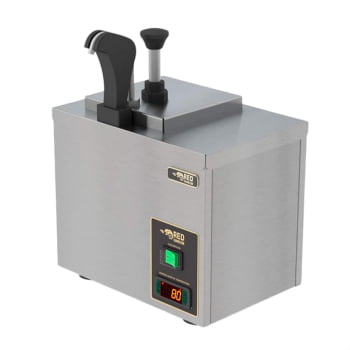 Dispenser de Molhos e Queijo Red Chameleon Em Inox 2,5 Litros 220V DISPQ Dispenser de Molhos e Queijo Red Chameleon Em Inox 2,5 Litros 220V DISPQ