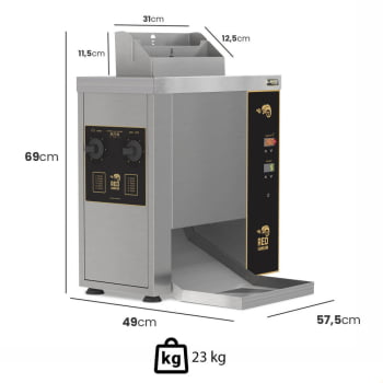Tostadeira de Pães Red Chameleon Para Hamburguerias 220V TOVER