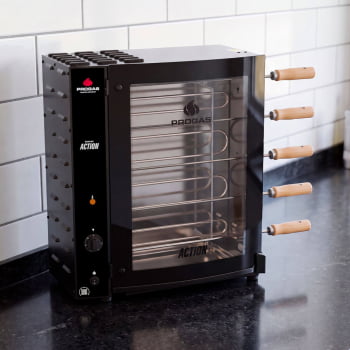 Forno Assador Rotativo Action Elétrico Progás PRAC-05E 5 Espetos 127V