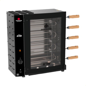Forno Assador Rotativo Action Elétrico Progás PRAC-05E 5 Espetos 220V Forno Assador Rotativo Action Elétrico Progás PRAC-05E 5 Espetos 220V