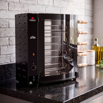 Forno Assador Rotativo Action Elétrico Progás PRAC-05E 5 Espetos 220V