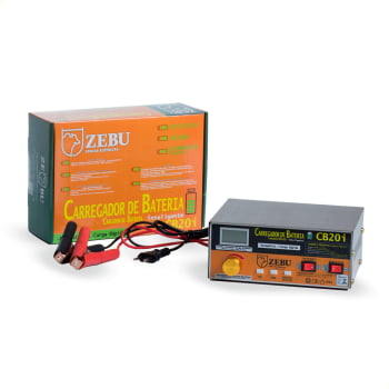 Carregador de Bateria Zebu 20A 400W CB20I 12V/24V Bivolt 35670 Carregador de Bateria Zebu 20A 400W CB20I 12V/24V Bivolt 35670