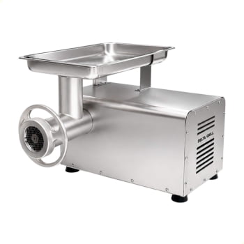 Moedor de Carne Elétrico Delta Grill Boca 22 Total Inox Bivolt 1,25 CV Moedor de Carne Elétrico Delta Grill Boca 22 Total Inox Bivolt 1,25 CV