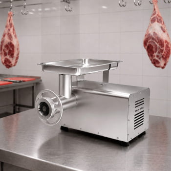 Moedor de Carne Elétrico Delta Grill Boca 22 Total Inox Bivolt 1,25 CV