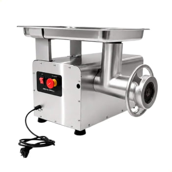 Moedor de Carne Elétrico Delta Grill Boca 22 Total Inox Bivolt 1,25 CV