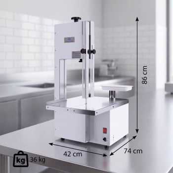 Serra Fita Com Moedor Delta Grill 1,8 mts Semi Inox Bivolt