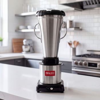 Liquidificador de Alta Rotação Malta Em Aço Inox 4 Litros 220V 1200W