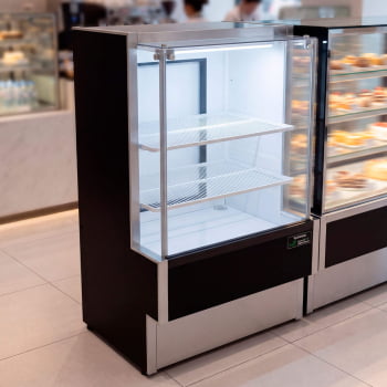 Balcão Vitrine Seca Venâncio Eco-Lite Standard 242L Vidro Temperado Inox 220V VBVEC7