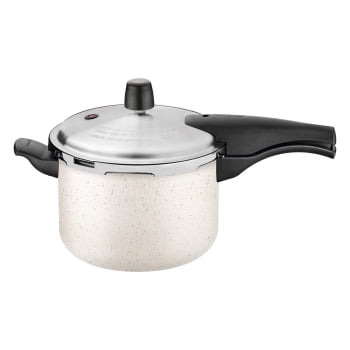 Panela de Pressão Tramontina Vancouver Alumínio Revestimento Antiaderente Starflon Max Bege 4,5L
