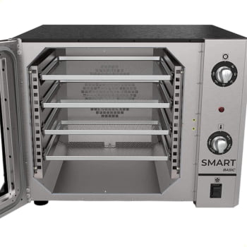 Forno Industrial Convector Venâncio Smart Basic Vermelho 4 Esteira Corpo Inox 220v FCSB4E 15477