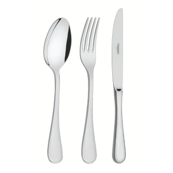 Faqueiro Tramontina Classic em Aço Inox com Faca de Mesa Forjada e Estojo de Madeira 130 Pç 66928223