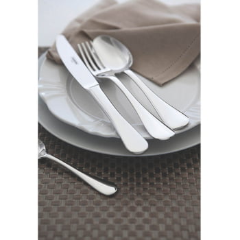 Faqueiro Tramontina Classic em Aço Inox com Facas de Mesa Forjadas sem Estojo 130 Peças 66928423