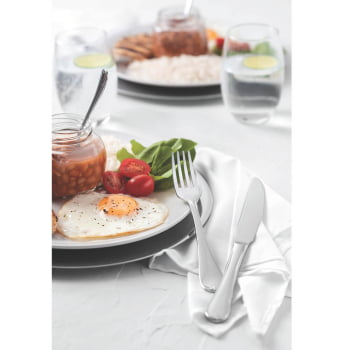 Faqueiro Tramontina Vicenza Aço Inox Faca de Mesa Forjada Detalhes no Cabo s/ Estojo 101 pç 66924415