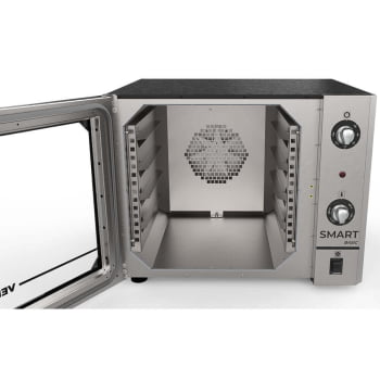 Forno Industrial Convector Venâncio Smart Basic Azul Turq 4 Esteiras Corpo Inox 220v FCSB4E 16712