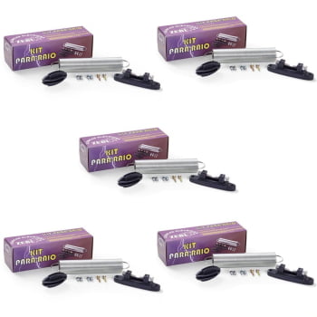Kit com 5 Para Raio Completo Cerca Elétrica Rural Zebu 612