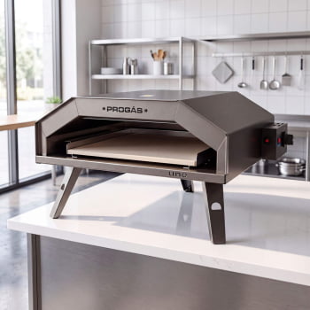 Forno Industrial Assador Refratário Progás PRUNO-40 a Gás Para Pizzas P42630