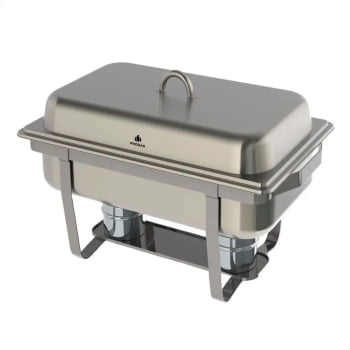 Rechaud Retangular Progás PR-111 2 Cubas GN 9L Aço Inox Para Buffet P40819 Rechaud Retangular Progás PR-111 2 Cubas GN 9L Aço Inox Para Buffet P40819