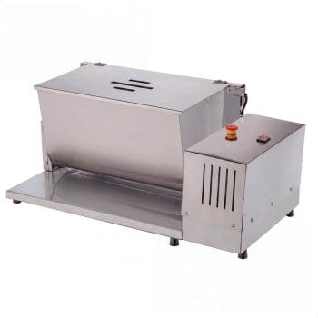 Misturador de Carne Industrial Malta Elétrica 25kg Aço Inox Misturadeira Bivolt 3101110 Misturador de Carne Industrial Malta Elétrica 25kg Aço Inox Misturadeira Bivolt 3101110