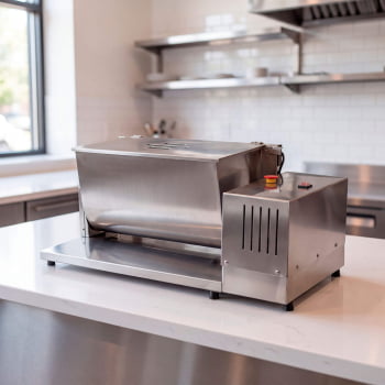 Misturador de Carne Industrial Malta Elétrica 25kg Aço Inox Misturadeira Bivolt 3101110