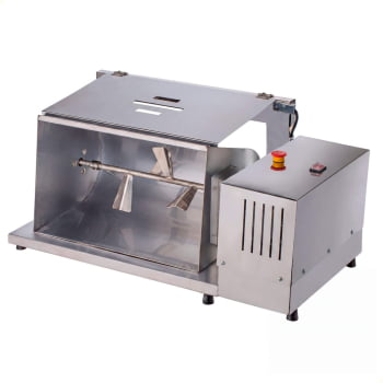 Misturador de Carne Industrial Malta Elétrica 25kg Aço Inox Misturadeira Bivolt 3101110