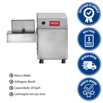 Amaciador De Carne Elétrico Malta 20kg/H Em Aço Inox Bivolt 3105422