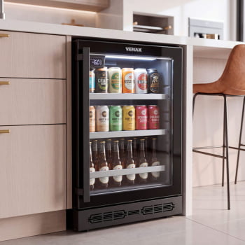 Cervejeira Venax Top Light-In de embutir 100 Litros Preto Fosco Padrao 127V 27714