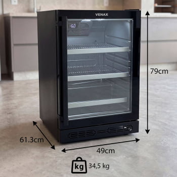 Cervejeira Venax Top Light-In de embutir 100 Litros Preto Fosco Padrao 127V 27714