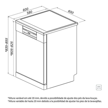 Lava-Louças Tramontina Inox 14 Serviços SB14X 60 com 6 Programas e 4 Funções 220 V 94895214