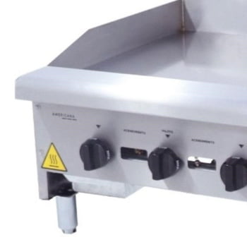 Chapa Venâncio Americana Em Aço Inox A Gás 18mm CG45