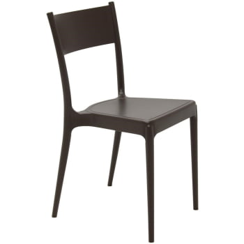 Conjunto com 4 Cadeiras Tramontina em Polipropileno Eco Diana Marrom 92030419