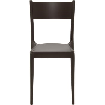 Conjunto com 4 Cadeiras Tramontina em Polipropileno Eco Diana Marrom 92030419