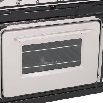 Fogão Industrial Venâncio  Bravo a Gás 4 Bocas com Forno Cinza Esmaltado BR4BF