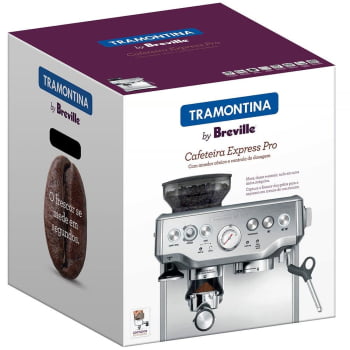 Cafeteira Elétrica Tramontina by Breville Express Pro em Aço Inox com Moedor 2 Litros 127V 69066011