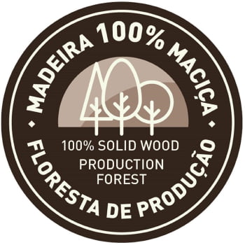 Estante Tramontina Modulare em Madeira Pinus 2 Prateleiras 91622016