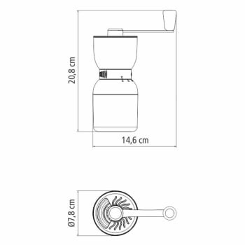 Moedor de Café Manual Tramontina em Plástico ABS com Moinho em Cerâmica 61769010