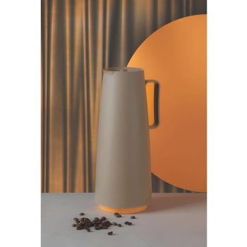 Bule Térmico para Café e Chá Tramontina Exata em Plástico Bege com Ampola de Vidro 1 L 61636108