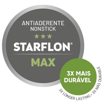 Jogo de Panelas Tramontina Caribe com Antiaderente Interno Starflon Max 05 Peças Preto 20297008