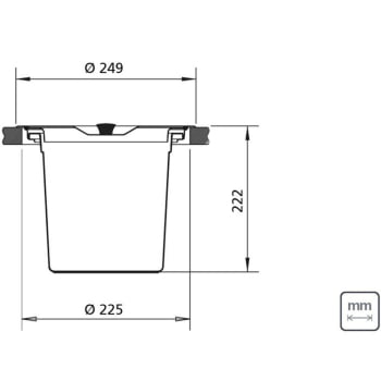 kit Lixeira de Embutir Tramontina em Aço Inox com Balde Plástico 5 L e Dosador de Sabão 500 ml 