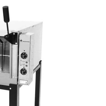 Forno de Lastro Industrial Venâncio Itália Roma Elétrico Aço Inox 80cm com Pedra Refratária 220v FER