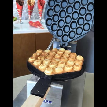 Máquina Elétrica de Bubble Waffle Bolha Progás PRKB-10 220V P40090