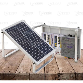 Kit Cerca Elétrica Solar Zebu ZS80I BI Bateria Integrada 40622