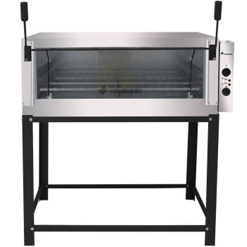 Forno Industrial Elétrico Venâncio Roma Aço Inox 110 cm com Pedra Refratária 220V FERI110