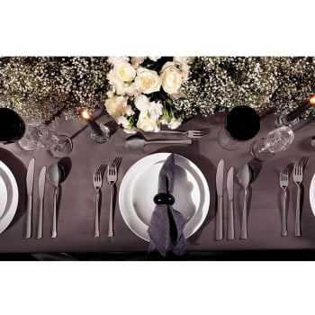 12 Pratos Raso Minimalista Tramontina Leonora em Porcelana Branca 25 cm 96010204