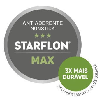Wok Panela Tramontina Loreto Alumínio Rev. em Antiaderente Starflon Max Grafite 28 cm 3,3 L 27817120